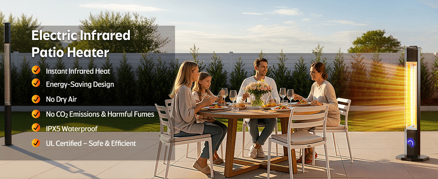 42-Inch Tall Stand Heater